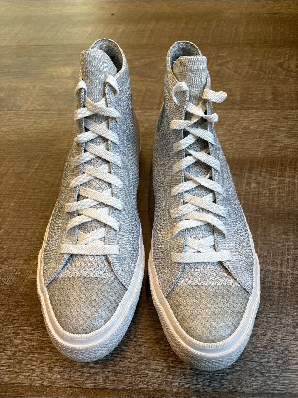 Converse Chuck Taylor All Star Flyknit High Top Sneakers Men’s 9/Women’s 11 Gray - Picture 2 of 10